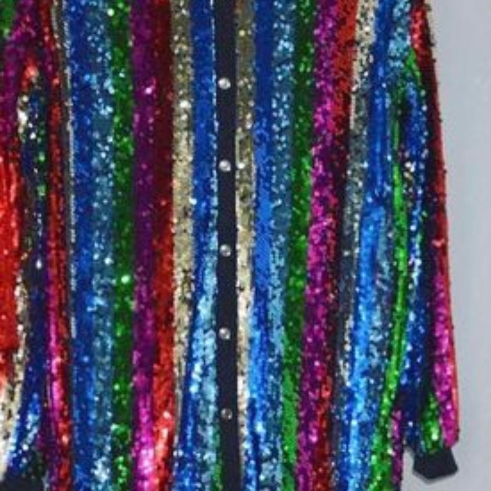 Sequin Shirt Dress